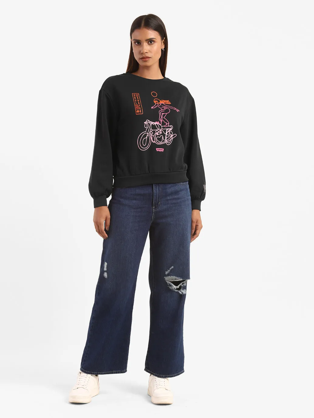 Graphic Sweatshirt From The Levi's Motorcycle Collection