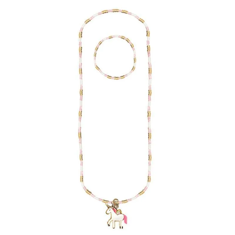 Great Pretenders Magical Unicorn Necklace & Bracelet Set