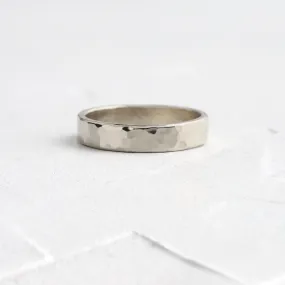 Hammered Band, 4mm, Size 3.5 - In Stock