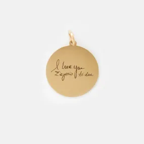 Handwriting Medallion - Large