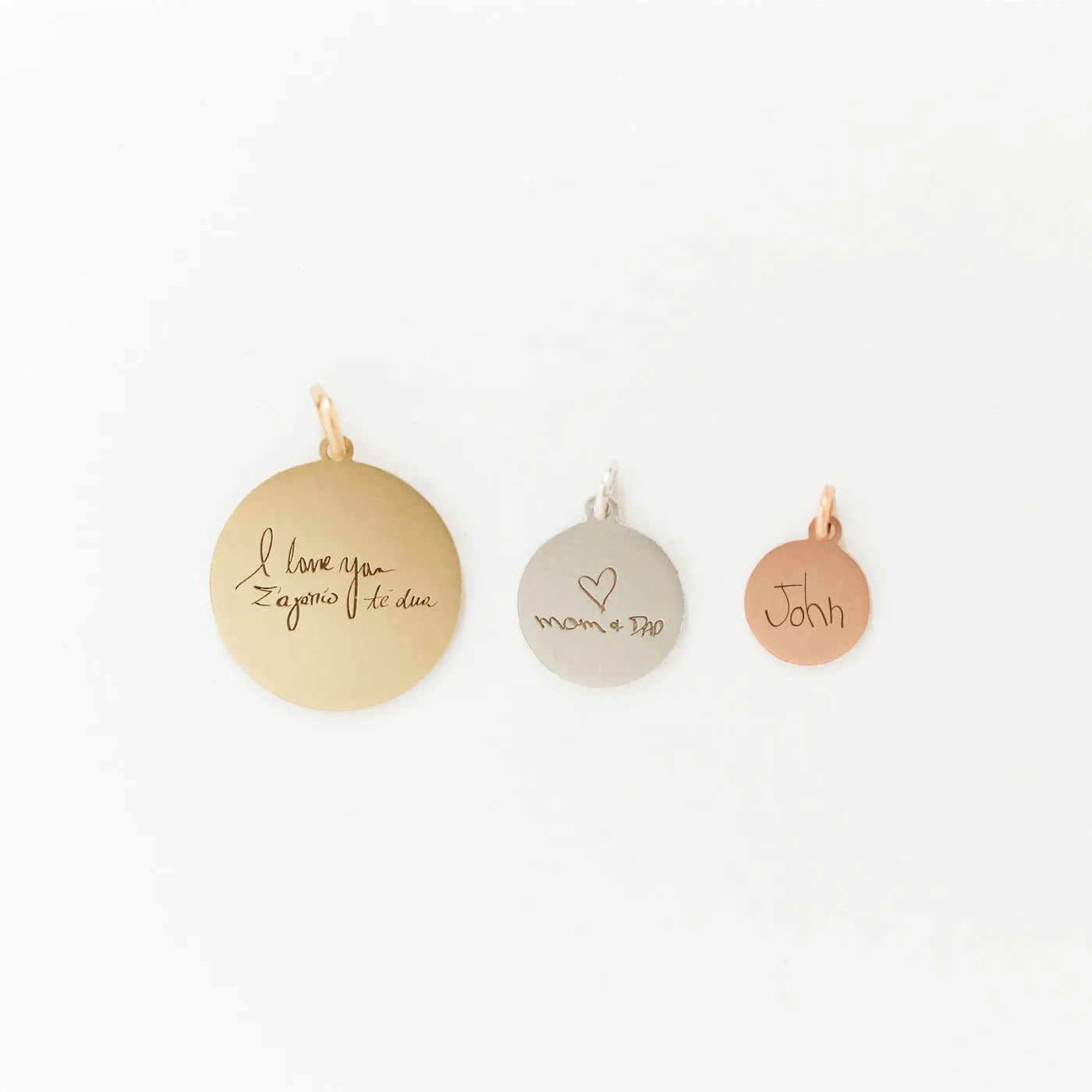 Handwriting Medallion - Small