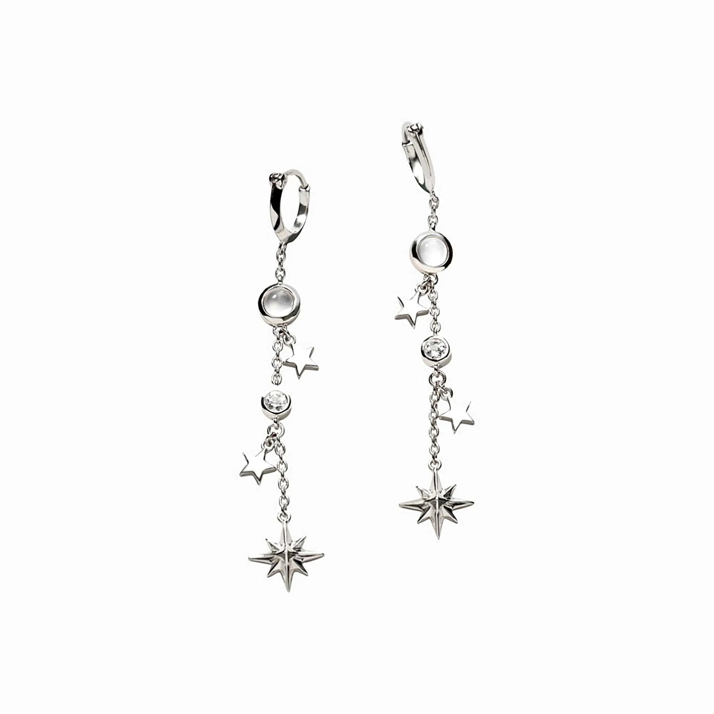 Heavenly Sparkle Topaz & Moonstone Earring