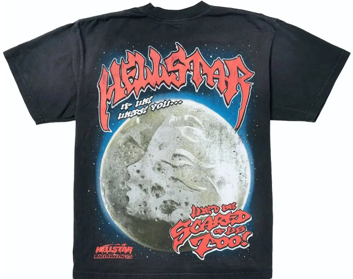 Hellstar Full Moon T-Shirt Black