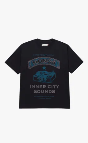 HONOR RECORDS BLACK T-SHIRT