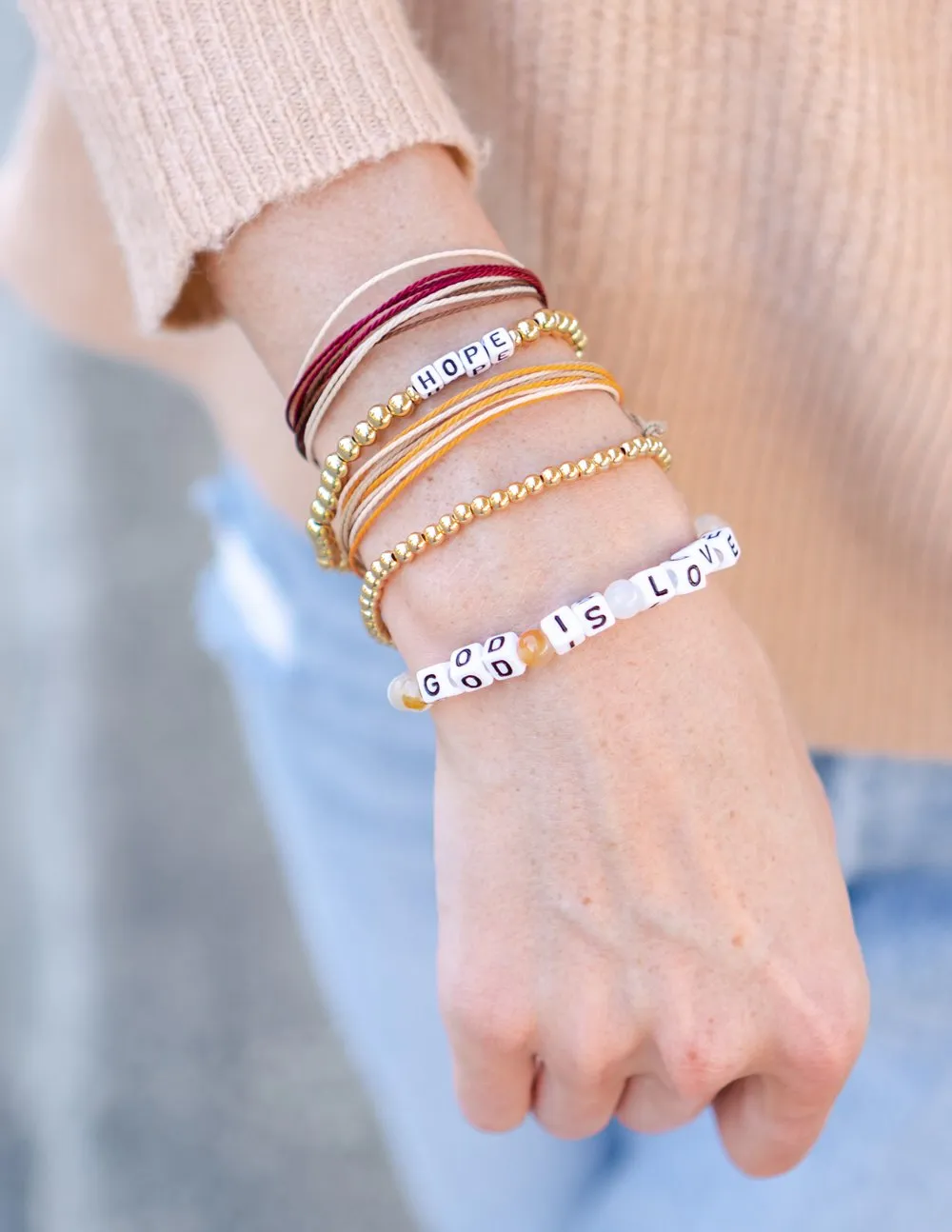 Hope Letter Bracelet