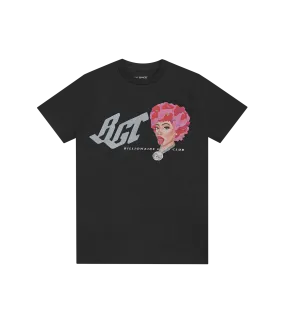 ICE SPICE X BBC PINK HAIR ICE T-SHIRT - BLACK