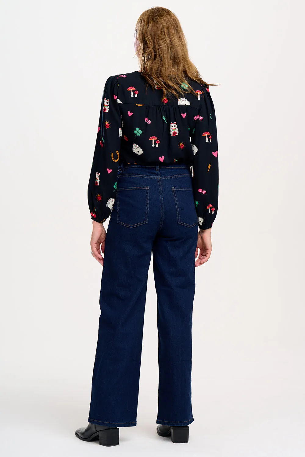 Imelda Blouse - Black, Lucky Charms