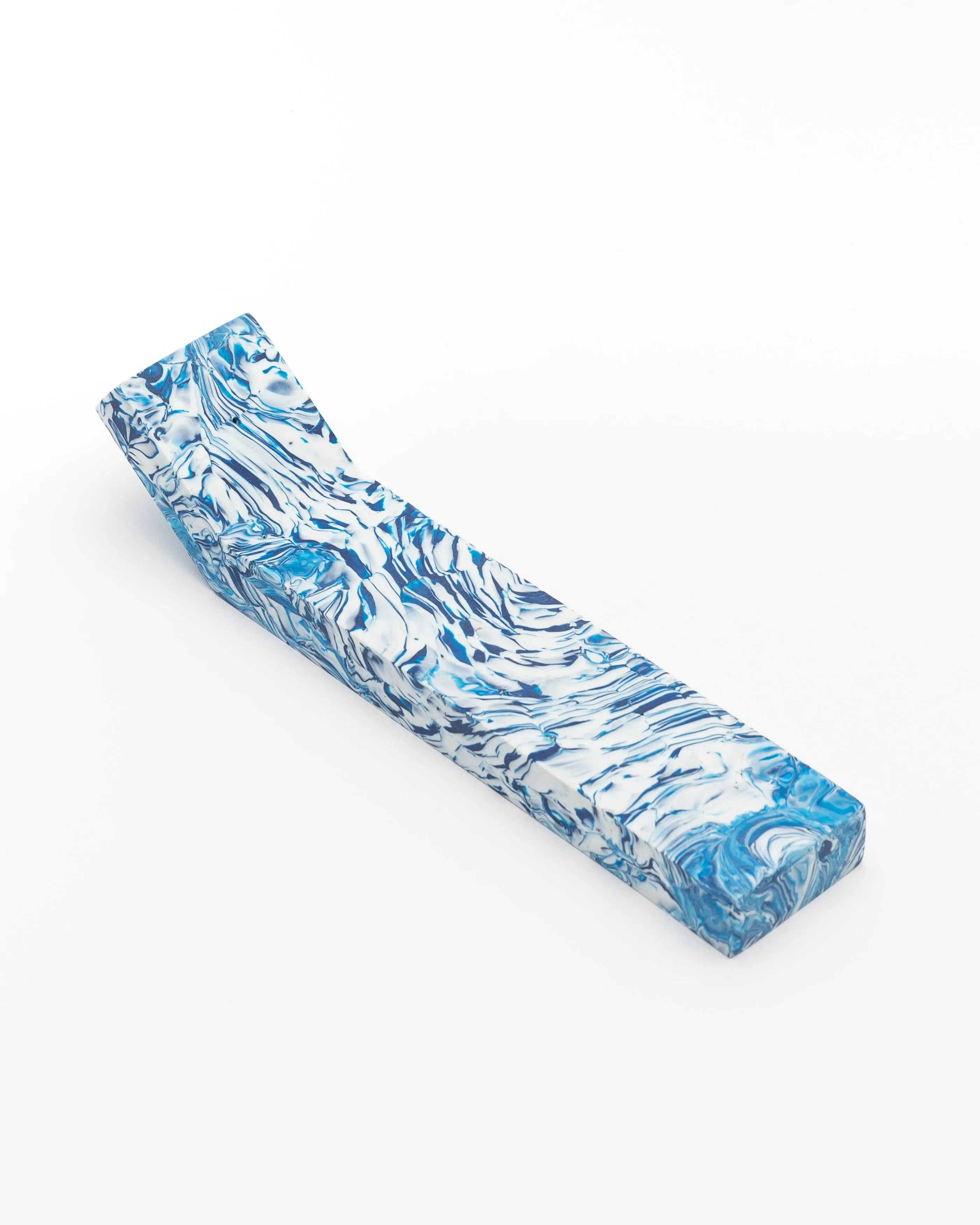 Incense Sculpture in Blue Swirl