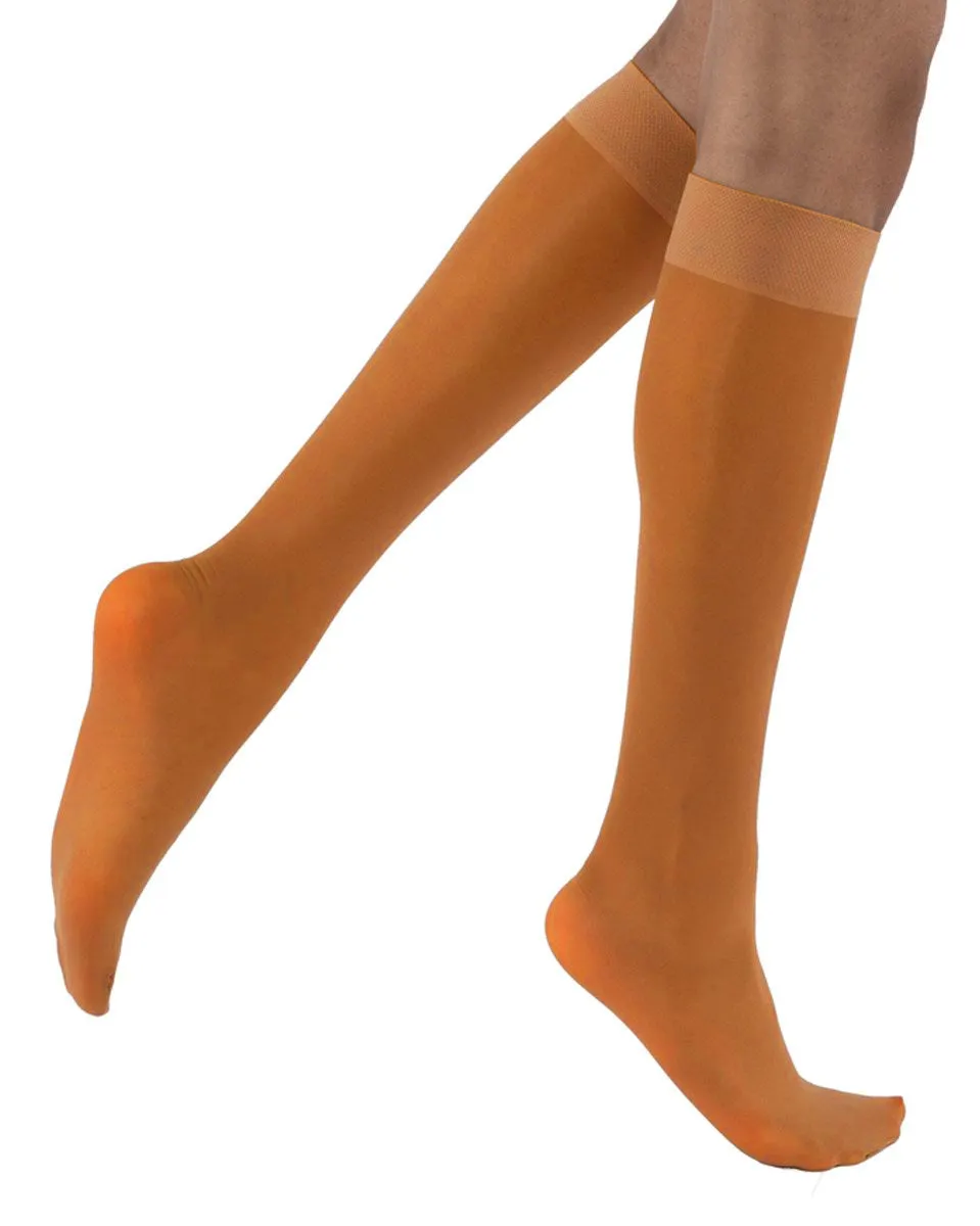 Juzo Soft 2002 Closed Toe Knee Highs w/ Silicone Top Band 30-40 mmHg