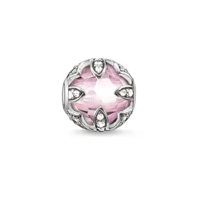 KARMA BEAD - STERLING SILVER PINK PINK LOTUS BEAD