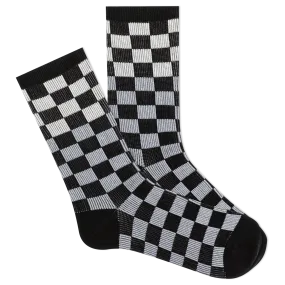 K.Bell Women's Soft & Dreamy™ Checker Pattern Crew Socks