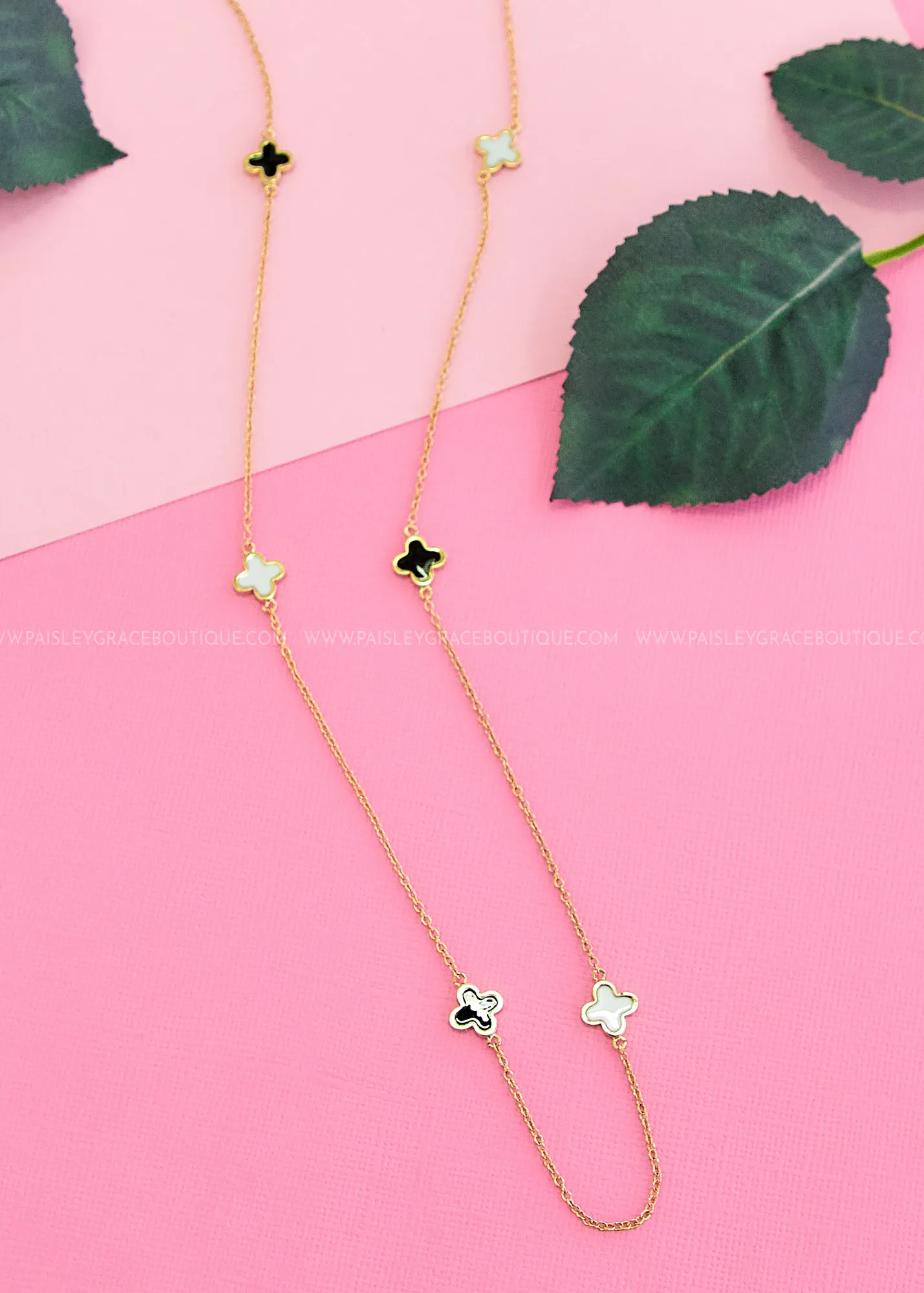 Kira Long Clover Necklace