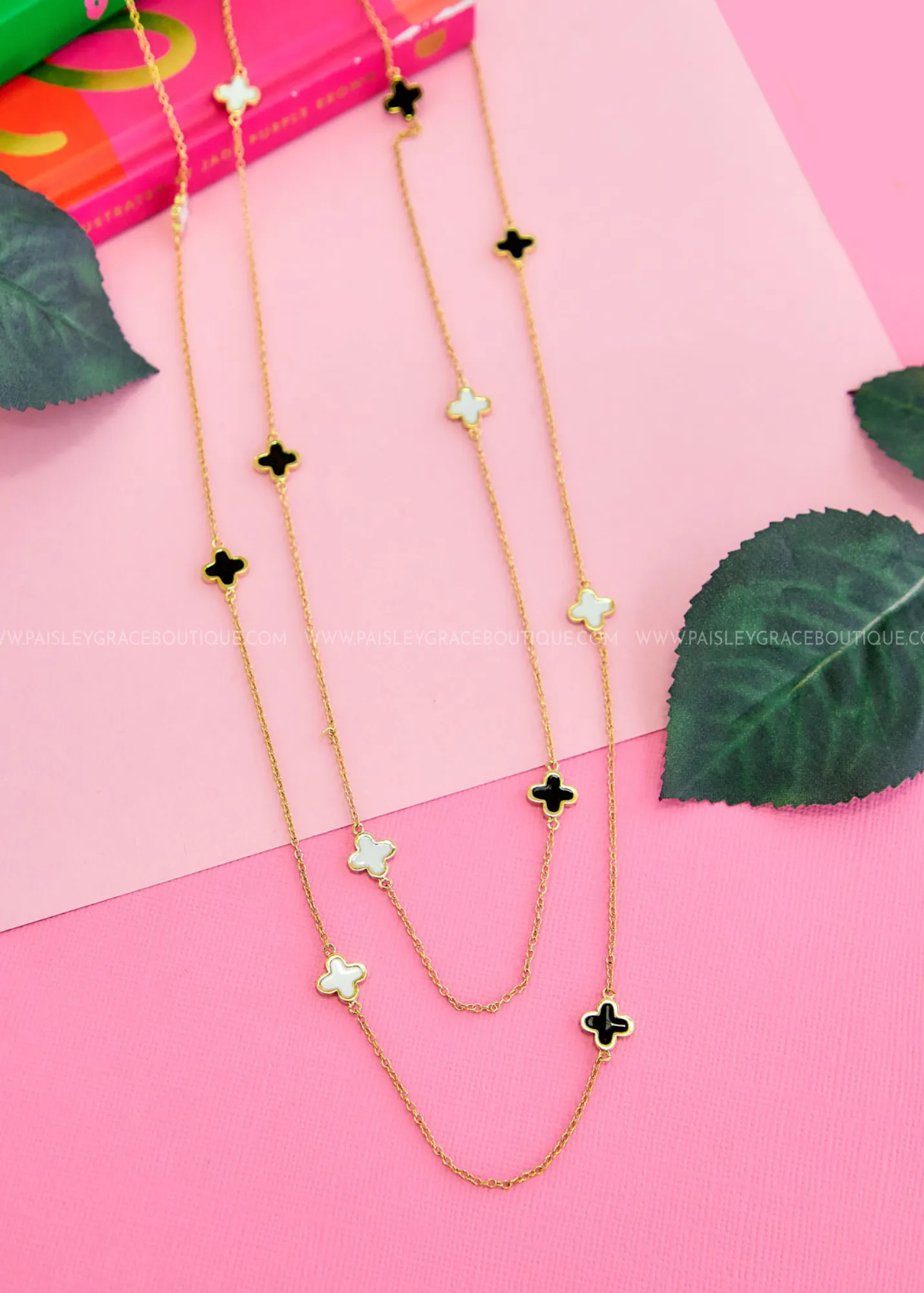 Kira Long Clover Necklace