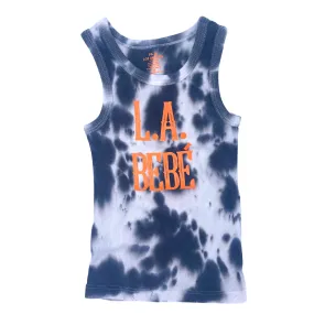 L.A. BEB orange & black tie dye tank