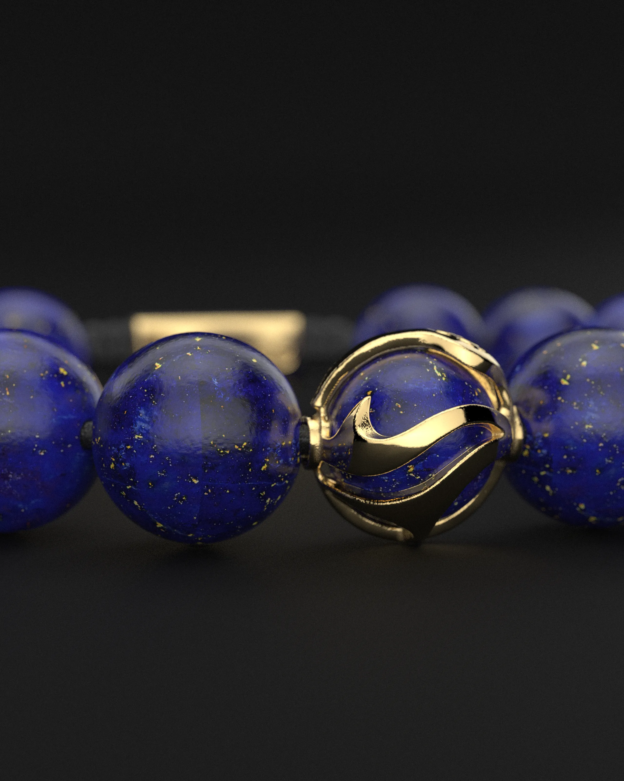 Lapis Lazuli Bracelet 12mm | Waves