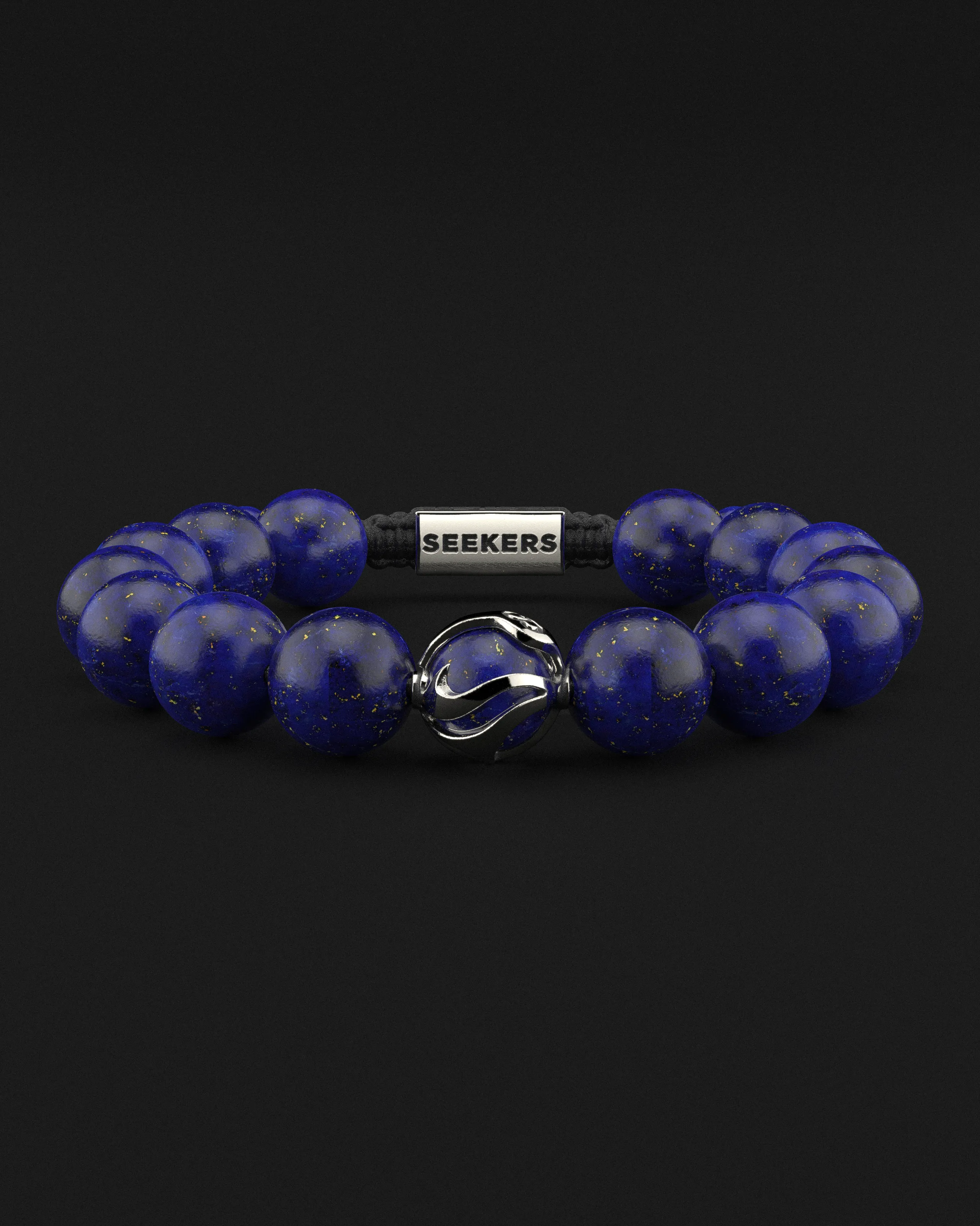 Lapis Lazuli Bracelet 12mm | Waves