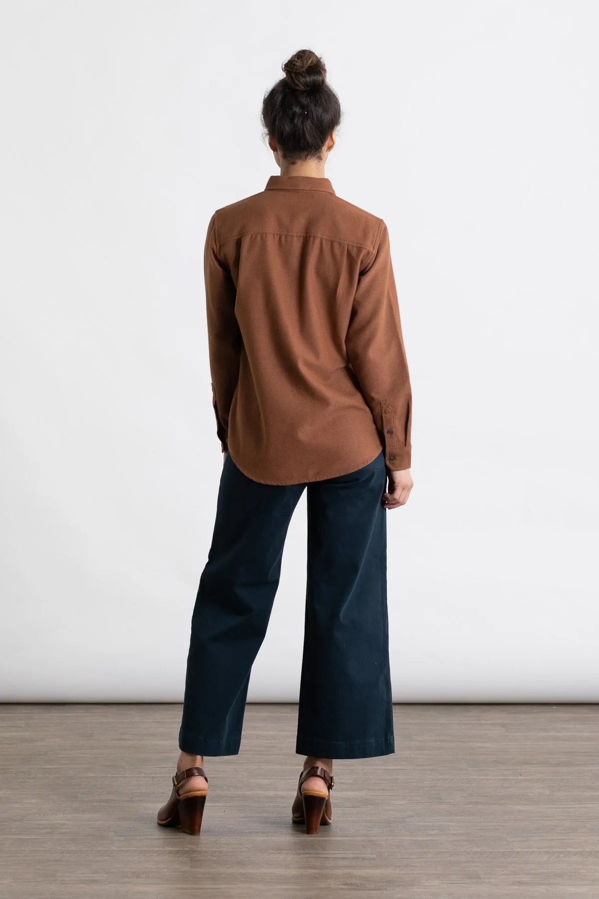 Lenon Shirt / Ochre Herringbone