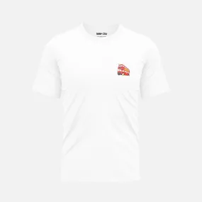 London Beach Club Bus - White Organic Cotton T-Shirt