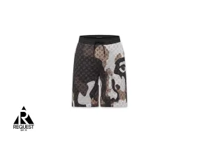 Louis Vuitton x KidSuper Monogram Jacquard Cotton Jersey Shorts Dark Grey