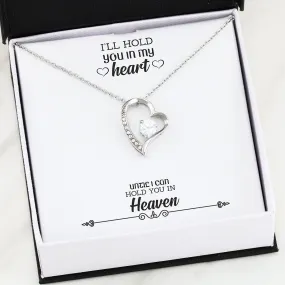 LOVE Forever Heart Necklace With Remembrance Heart Message Card