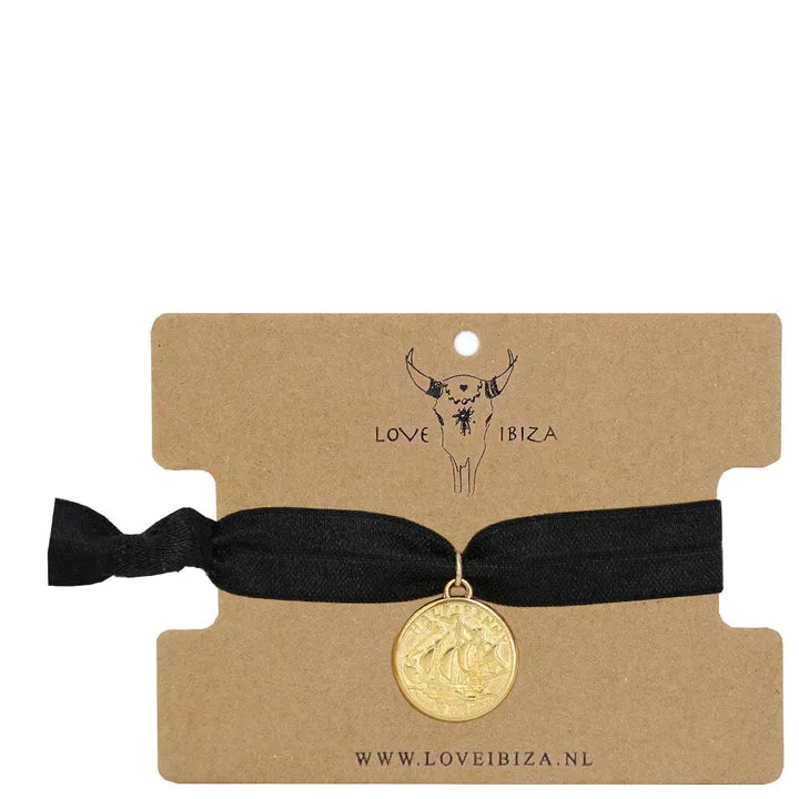 LOVE IBIZA ARMBAND BLACK COIN