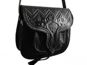 LSSAN Handbag - Black - Heart