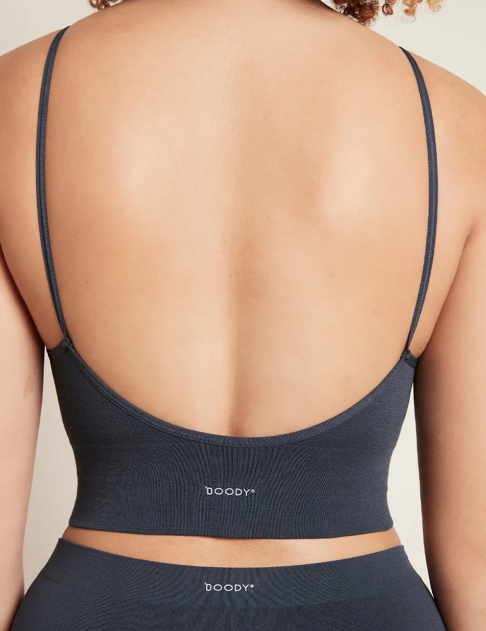 LYOLYTE Ribbed Low Back Bra - Storm