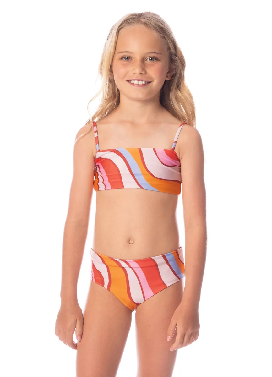 Maaji Amber Brown Rainbow Girls Bikini Set