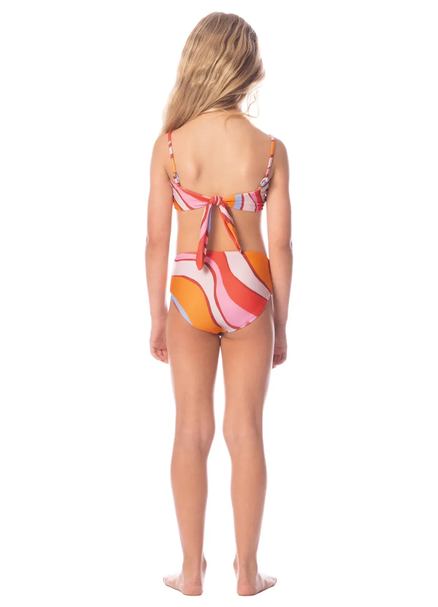 Maaji Amber Brown Rainbow Girls Bikini Set