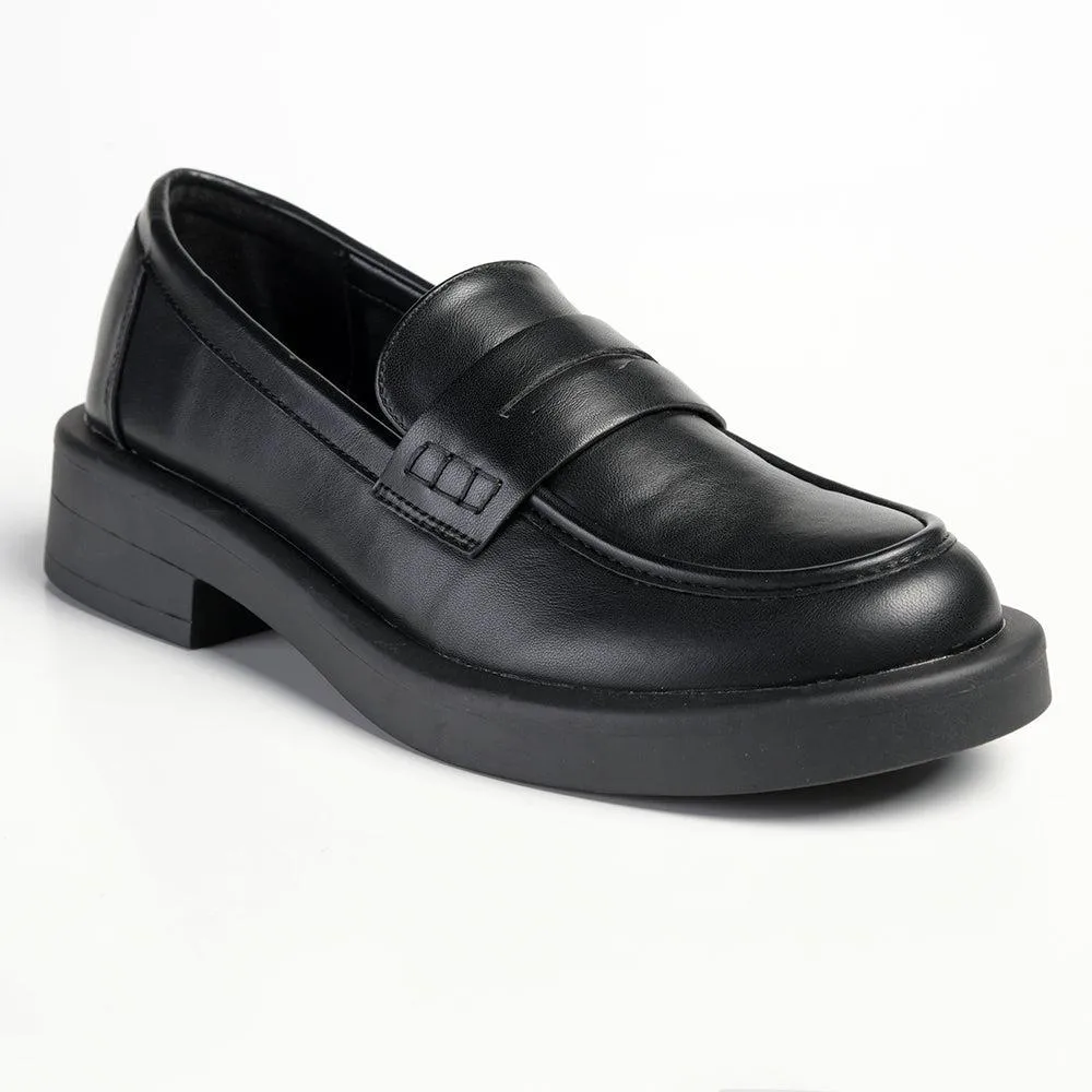 Madison Blessing Ladies Slip On Loafers - Black