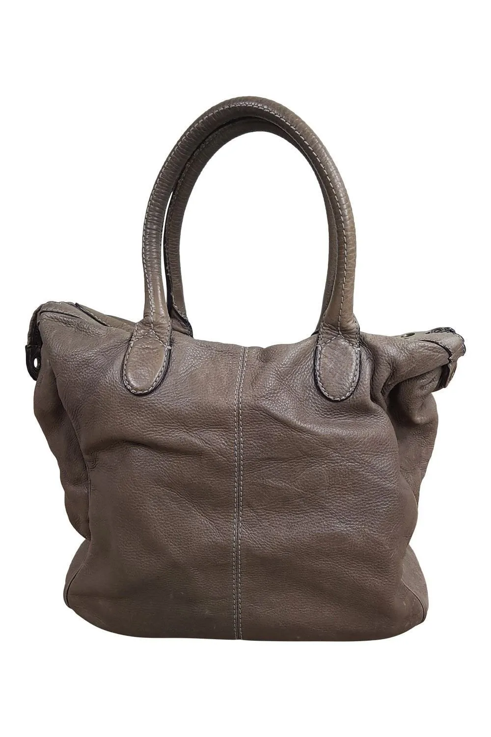 MARC JACOBS Wheat Brown Large Cotton Lined Shopper Bag (L)