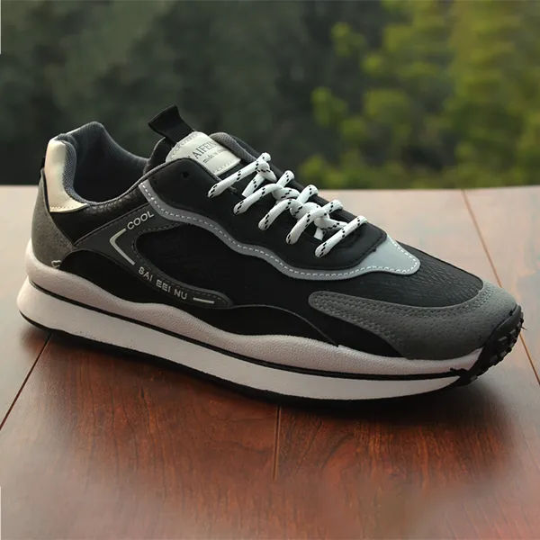 Men Premium Black Sports Shoes