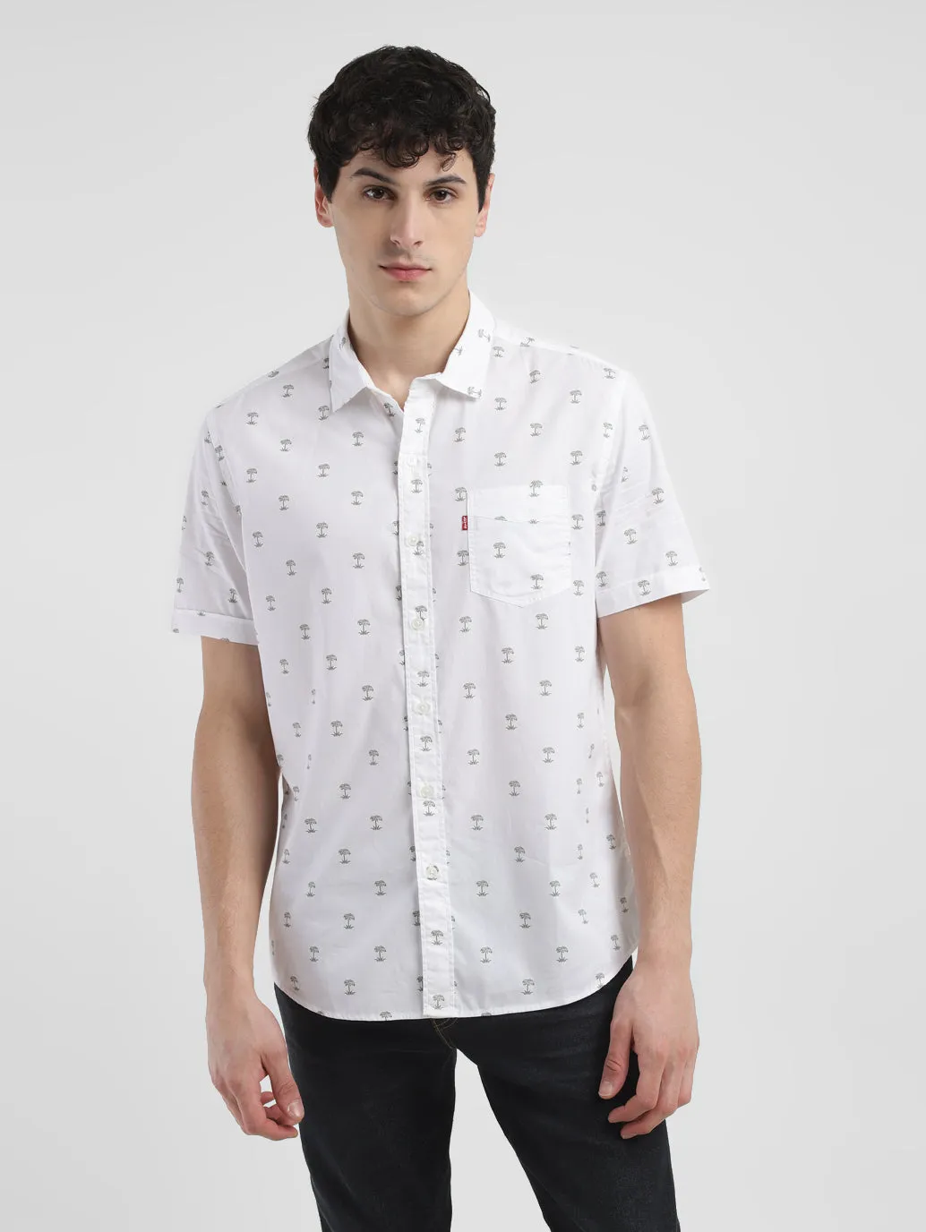 Men's All Over Printed Slim Fit Shirt