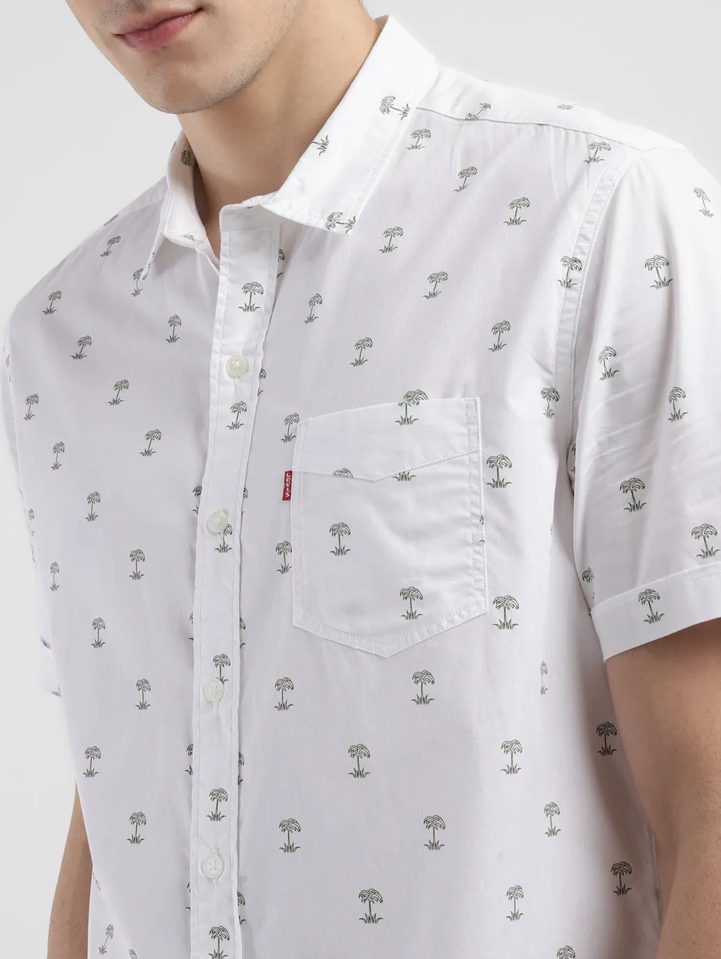 Men's All Over Printed Slim Fit Shirt