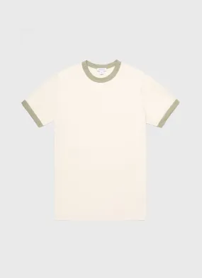 Men's Classic Ringer T-shirt in Pale Khaki