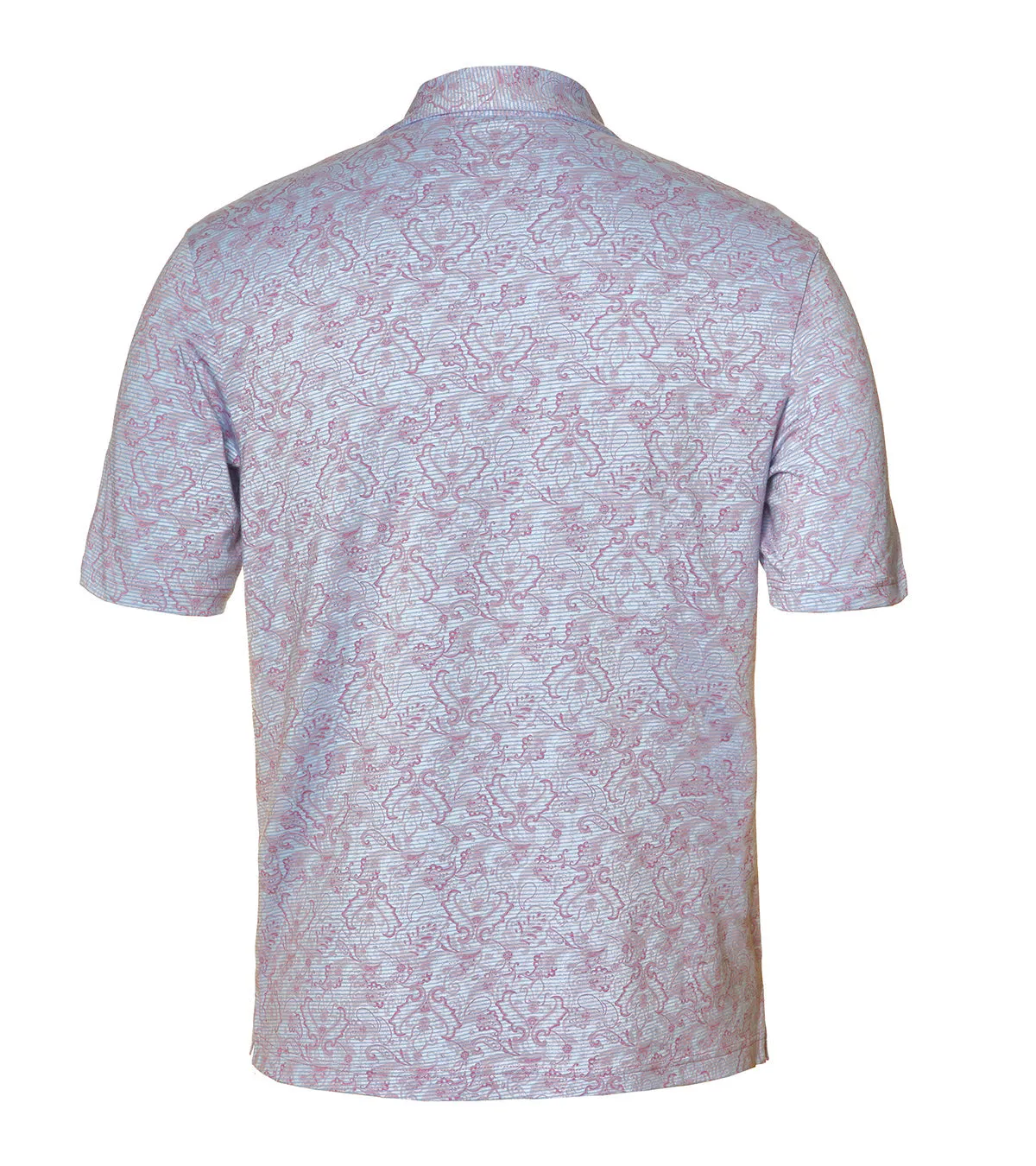 Men's Nicoby | Paisley Performance Polo | Pink