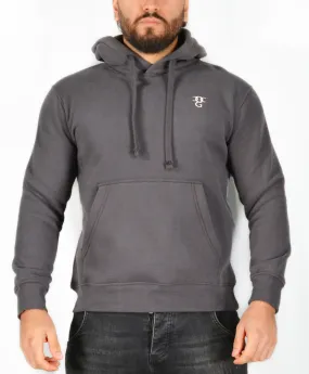 Mens O.G. Symbol Dark Grey Pullover Hooded Top