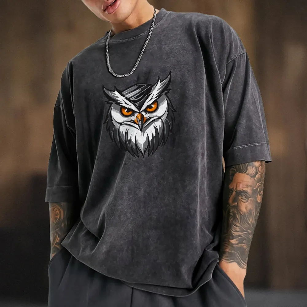 Mens Owl Print Tee