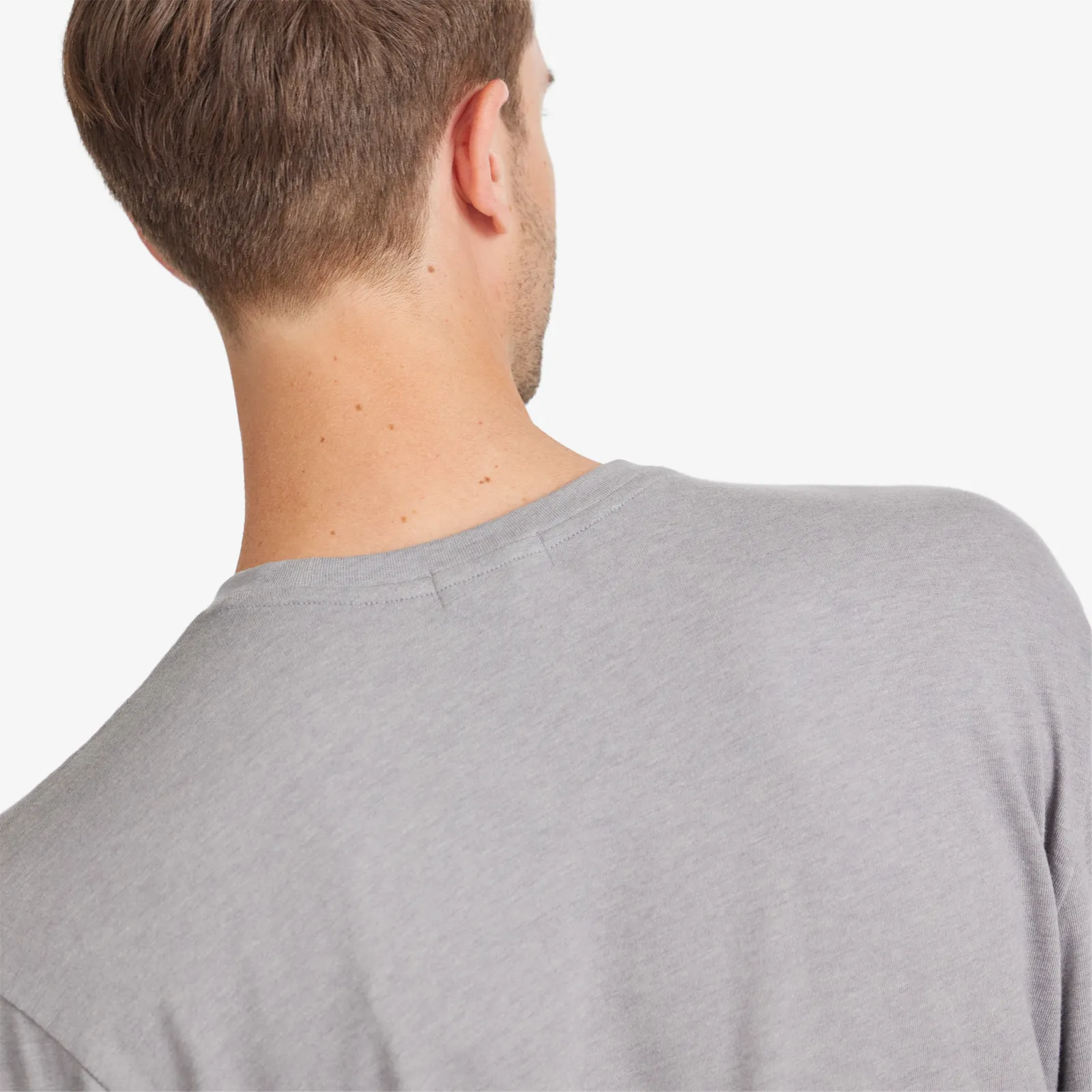 Men's Soft Merino Long Sleeve Tee - Medium Grey