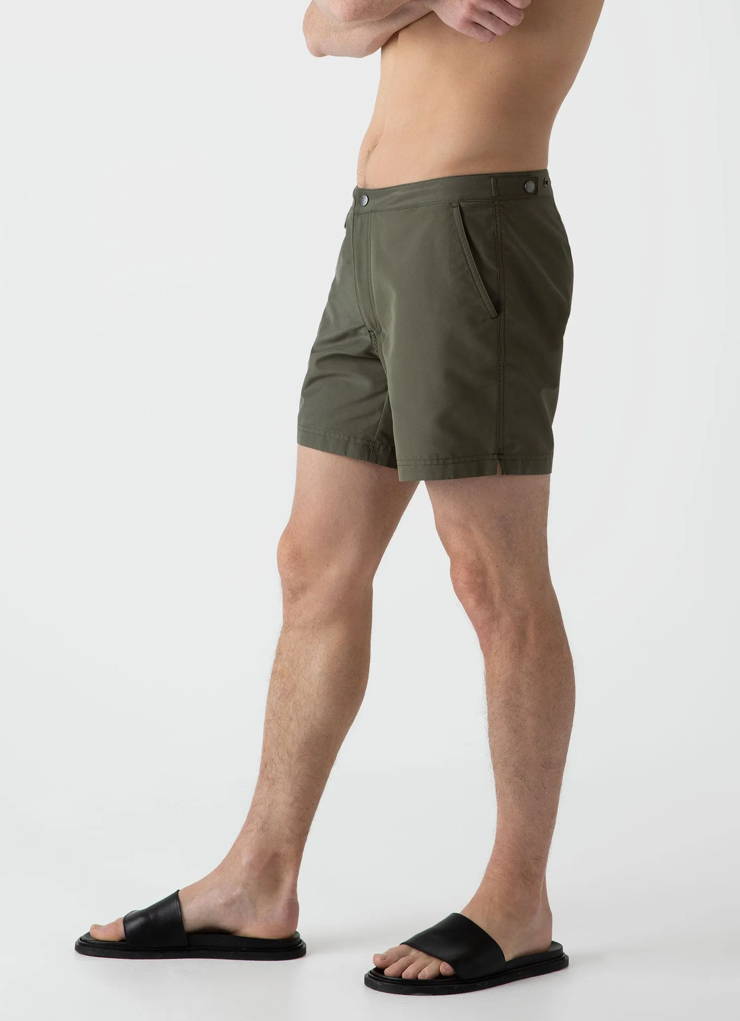 Men's Tailored Swim Shorts in Hunter Green