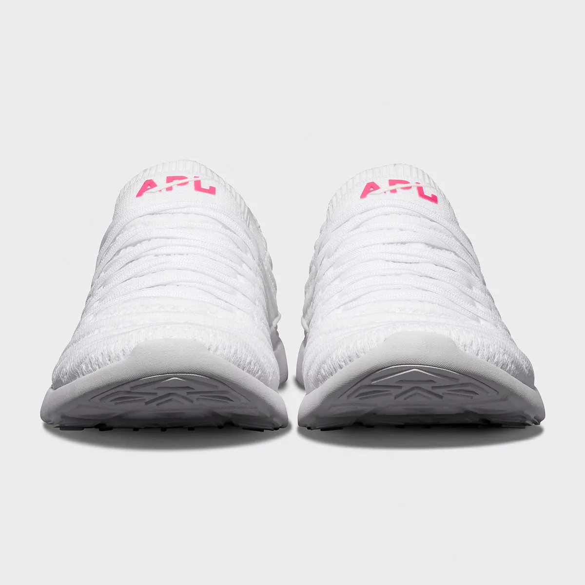 Men's TechLoom Wave White / Neon Pink