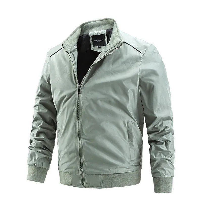 Men's Thin Jacket Spring And Autumn Coat Large Casual Windbreaker Korean Fashion Men's Wear