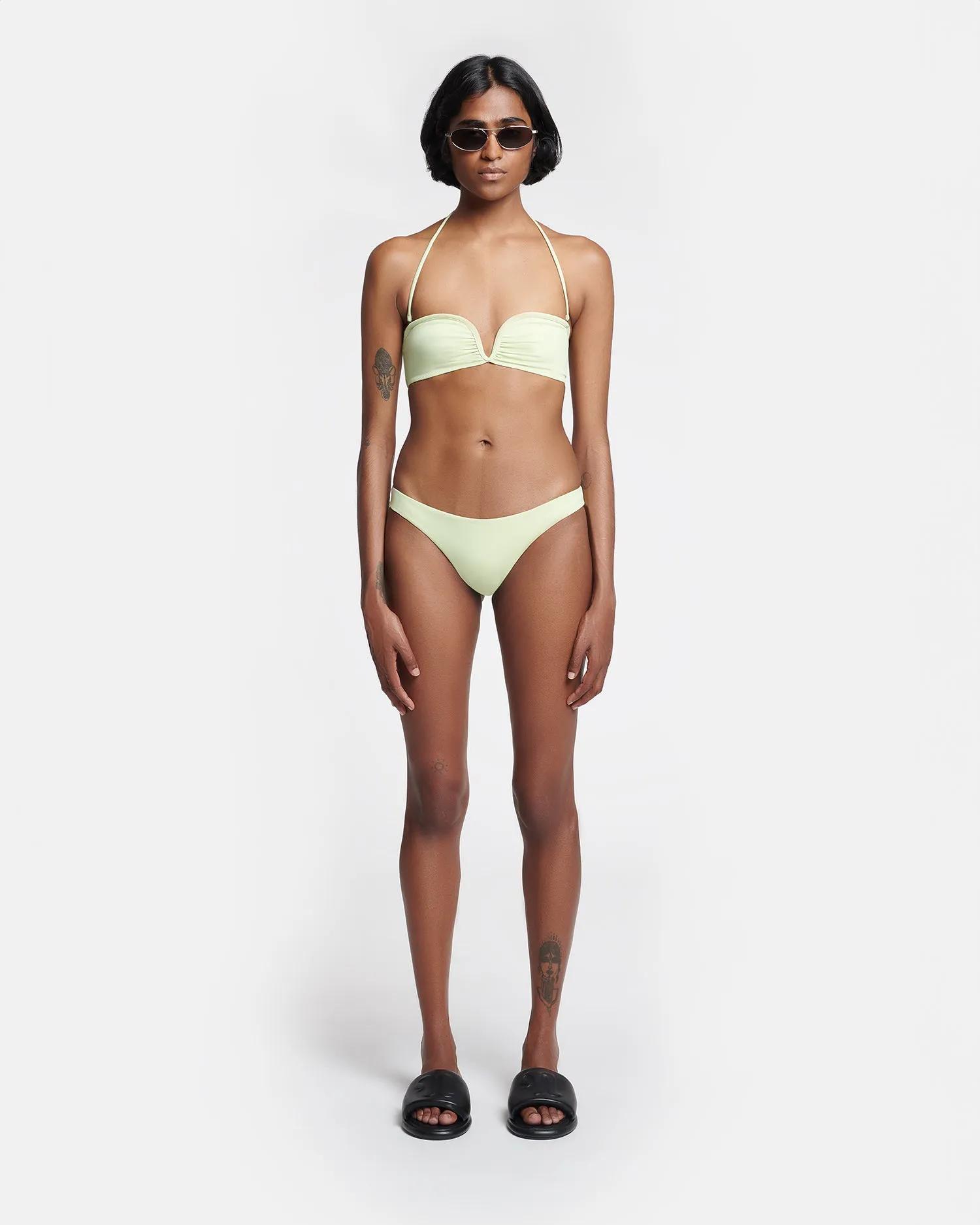 Merve - Bikini Bottoms - Shadow Lime