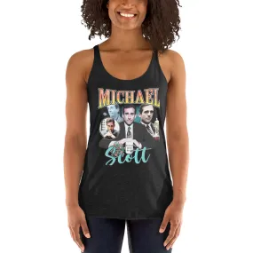 Michael Scott Vintage Women's Racerback Tank