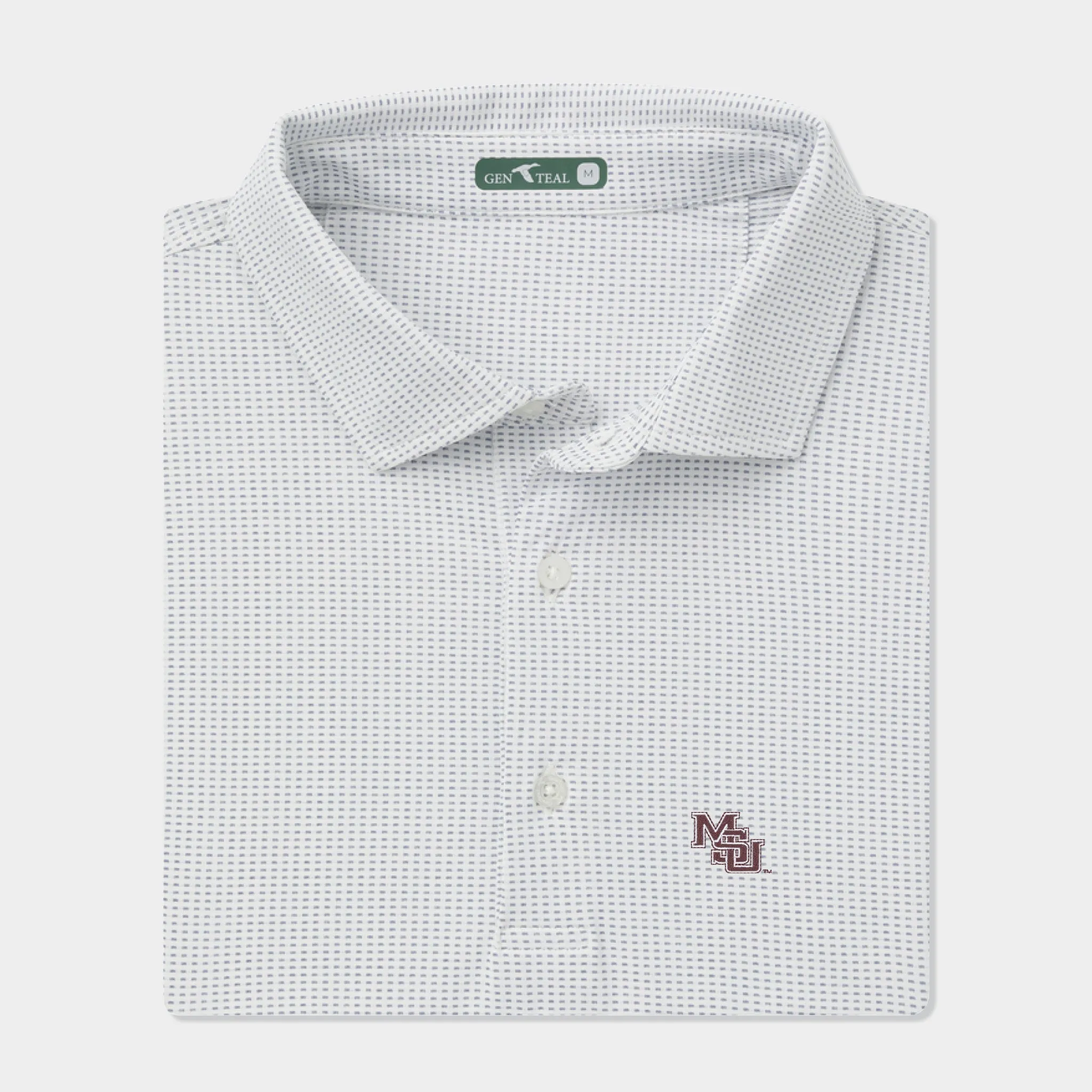 Mississippi State Vault Textured Jacquard brrrº Polo