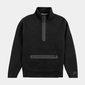 NSW Tech Fleece Half Zip Mens Sweatshirt (Black)