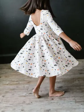 Ollie Jay Emile Spooky Scene Twirl Dress