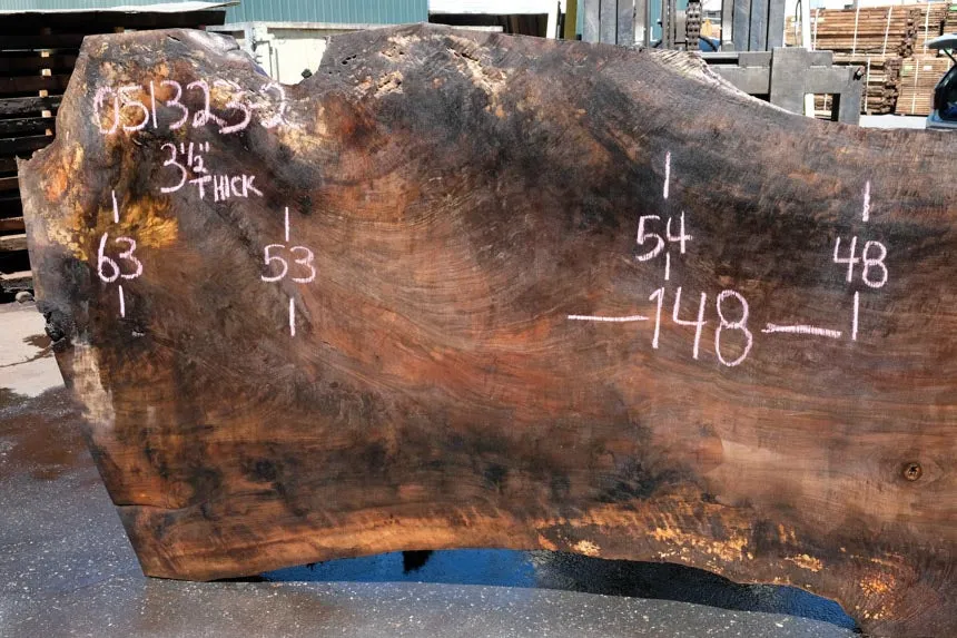 Oregon Black Walnut Slab 051323-02