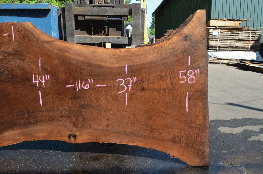 Oregon Black Walnut Slab 062121-01