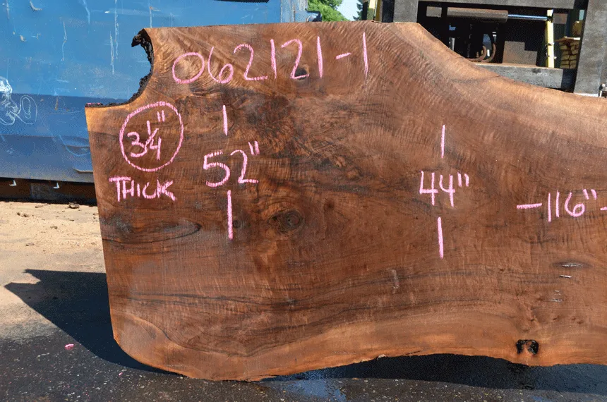 Oregon Black Walnut Slab 062121-01